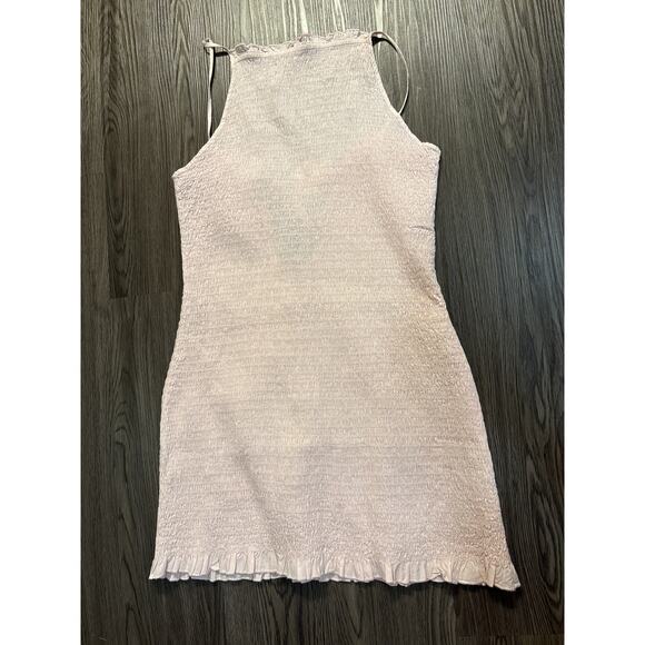 Free People NWT Pink Iyla Smocked Mini Dress - Picture 9 of 12